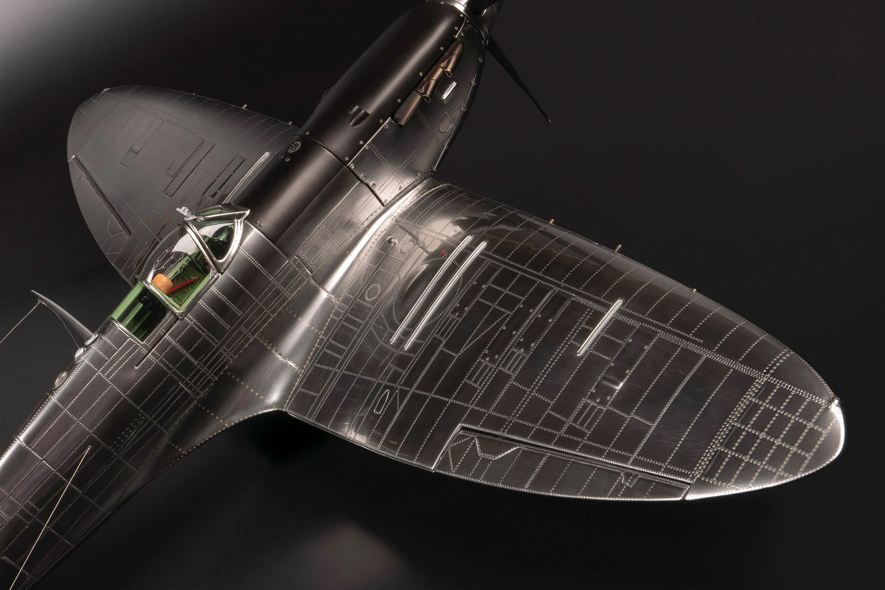 1940 Mk 1a Spitfire - Bare Aluminium Finish - Image 9