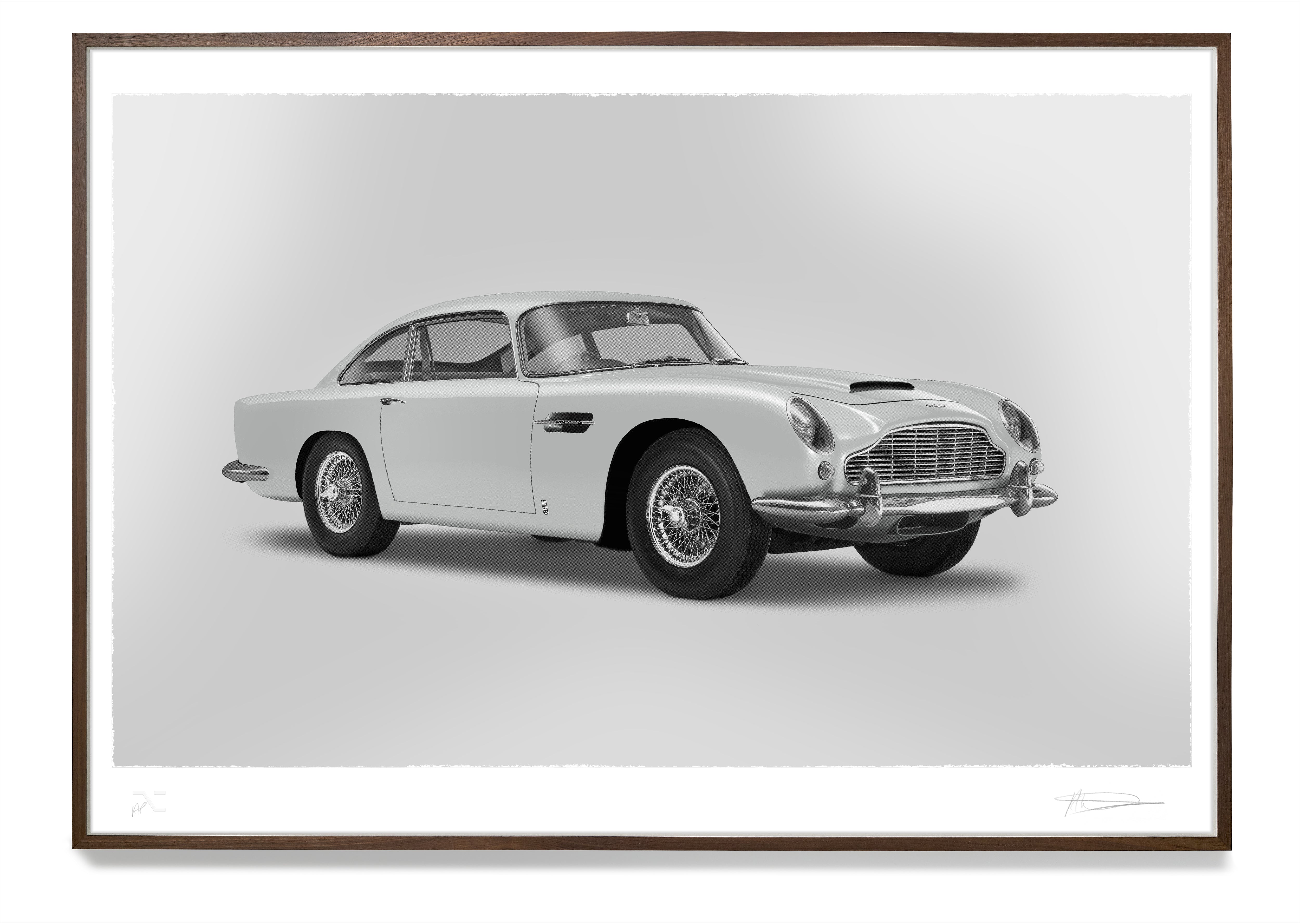 Aston Martin DB5 Vantage - Alan Thornton - Art Screen Print - 3/4 Angle View - Image 5