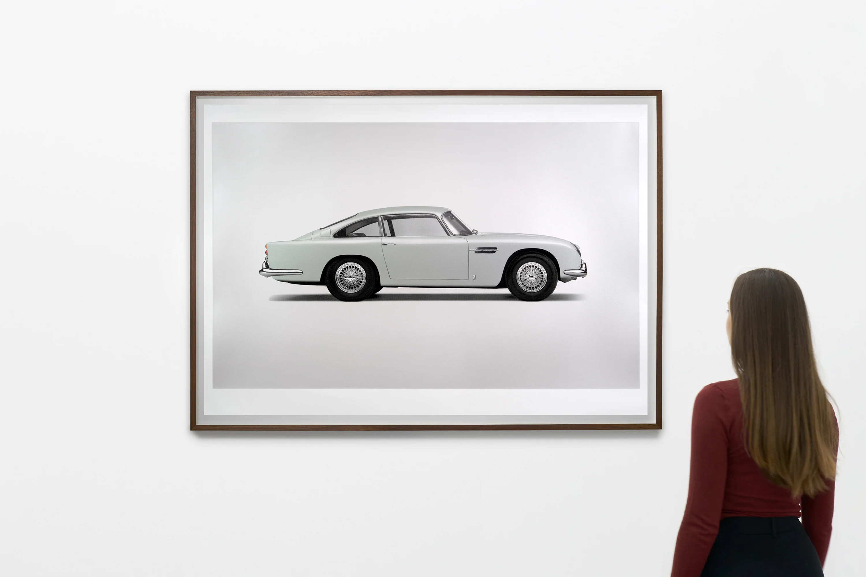 Aston Martin DB5 Vantage - Alan Thornton - Art Screen Print - Side View - Image 3
