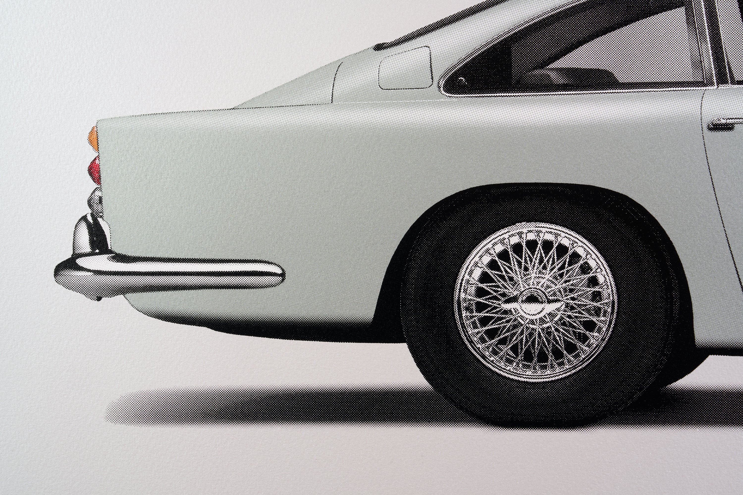 Aston Martin DB5 Vantage - Alan Thornton - Art Screen Print - Side View - Image 7