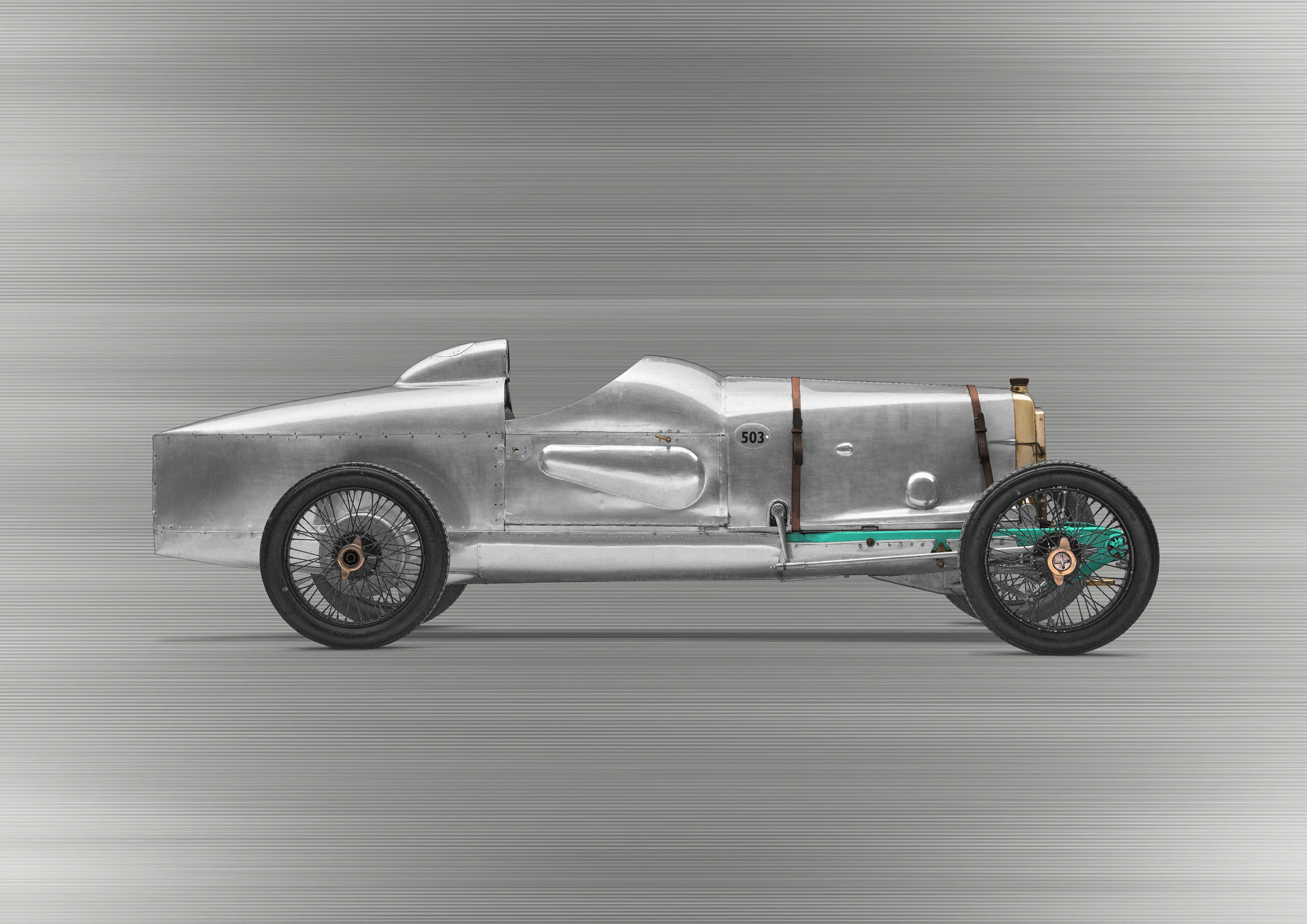 Aston Martin 'Razor Blade' - 85cm Half Tone Flat Bed Print - Side View - Image 4