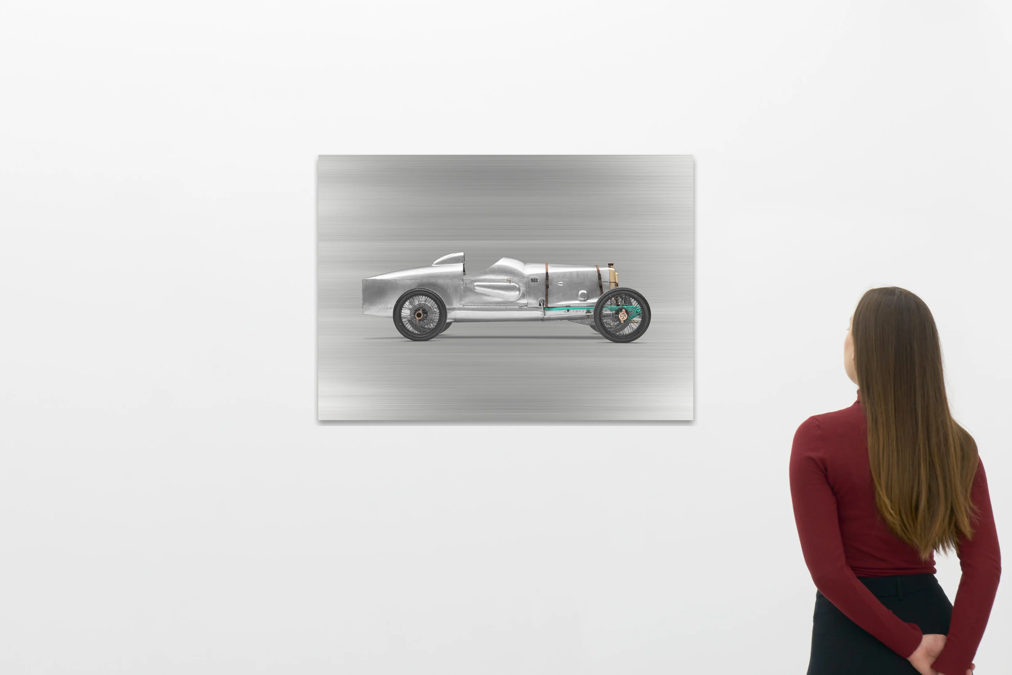 Aston Martin 'Razor Blade' - 85cm Half Tone Flat Bed Print - Side View - Image 5