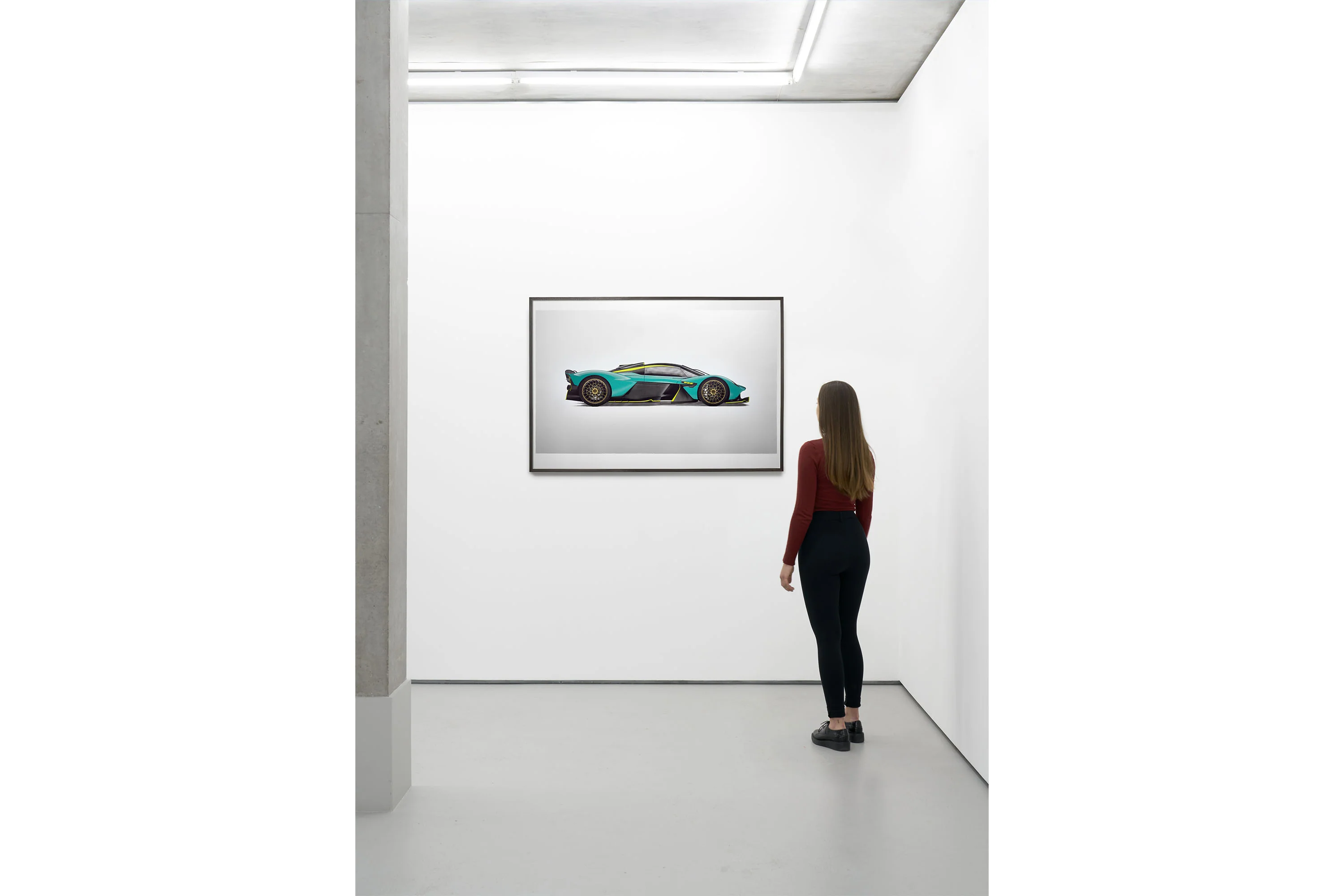 Aston Martin Valkyrie - Alan Thornton - Art Screen Print - Gold Edition - Image 8