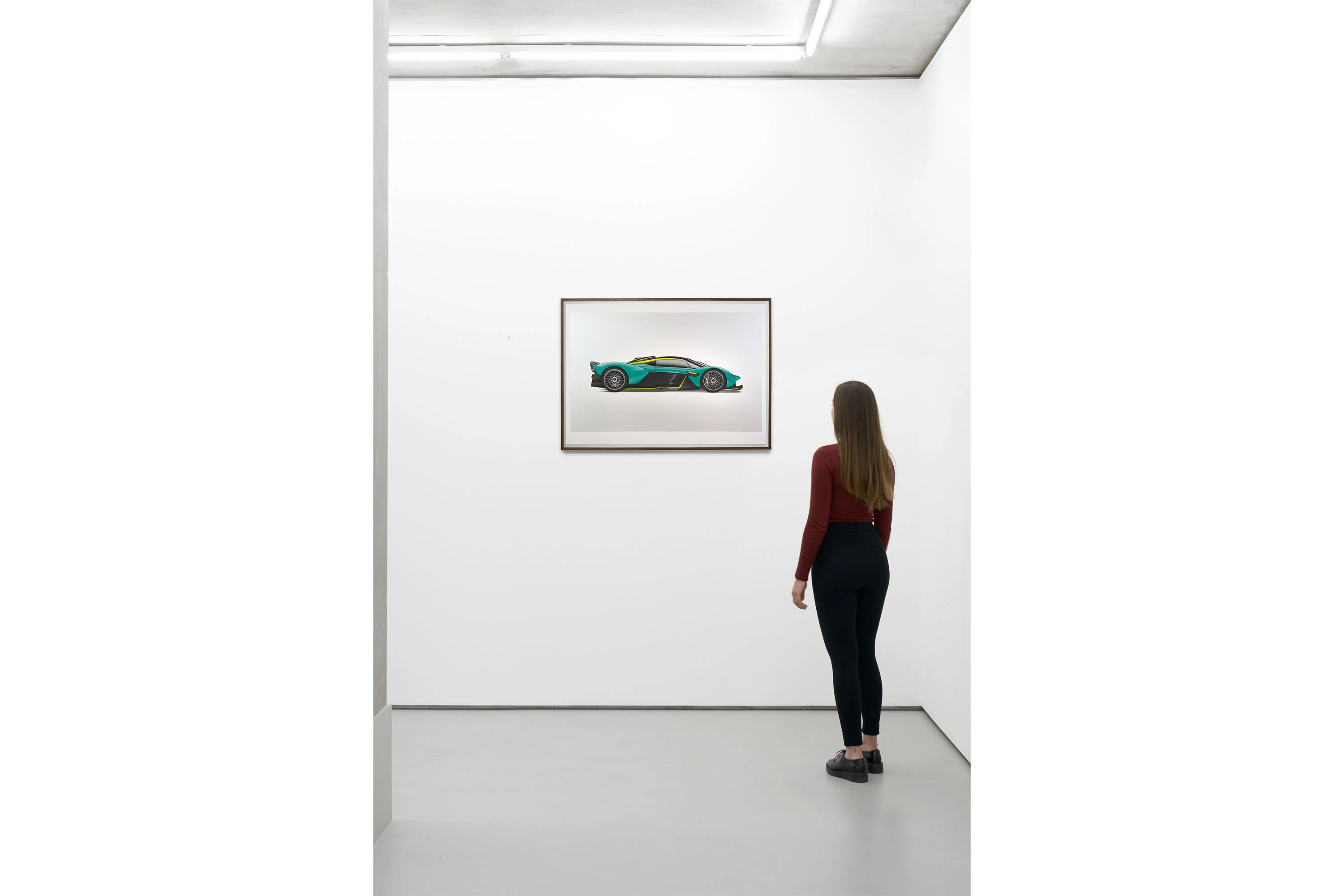 Aston Martin Valkyrie - Alan Thornton - Art Screen Print - Side View - Image 9