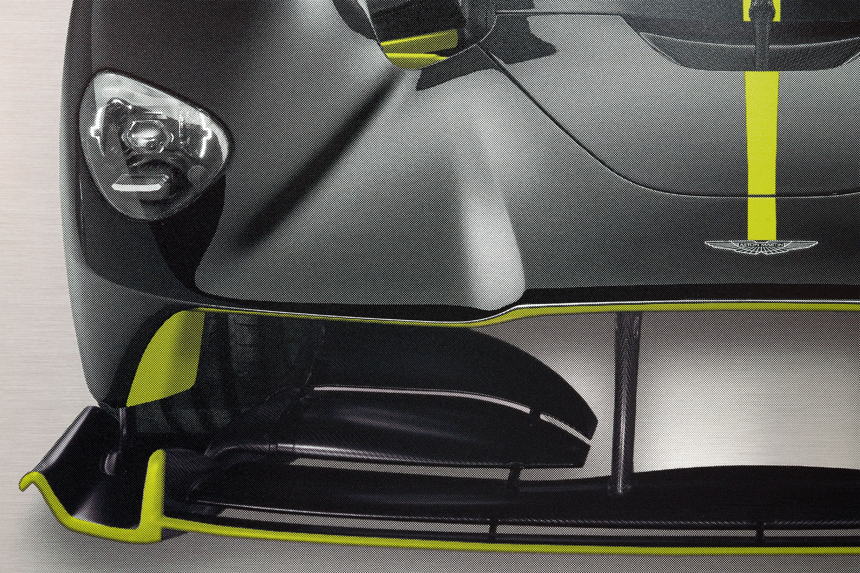 Aston Martin Valkyrie - 150cm Half Tone Flat Bed Print - Front View - Image 11
