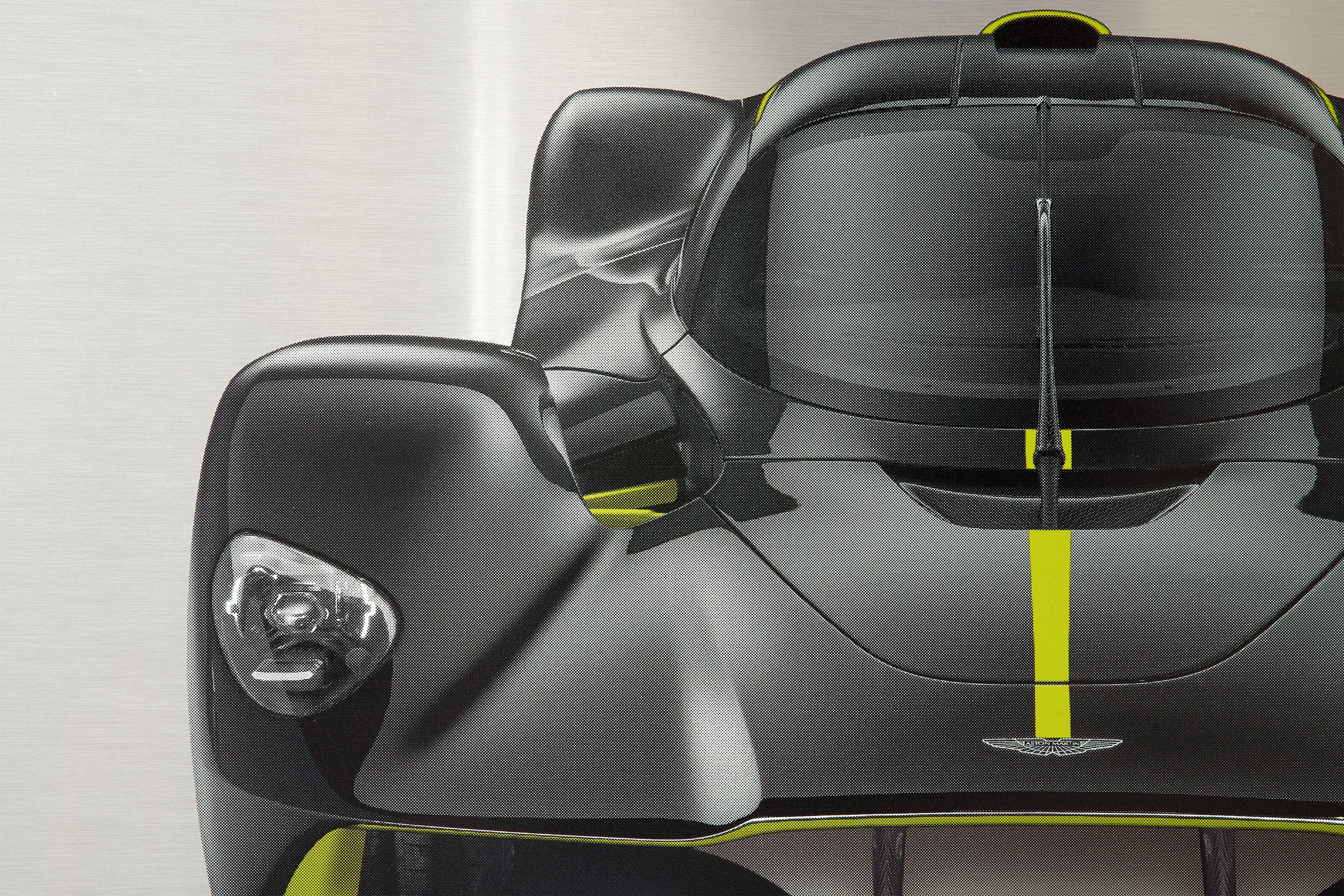 Aston Martin Valkyrie - 150cm Half Tone Flat Bed Print - Front View - Image 6