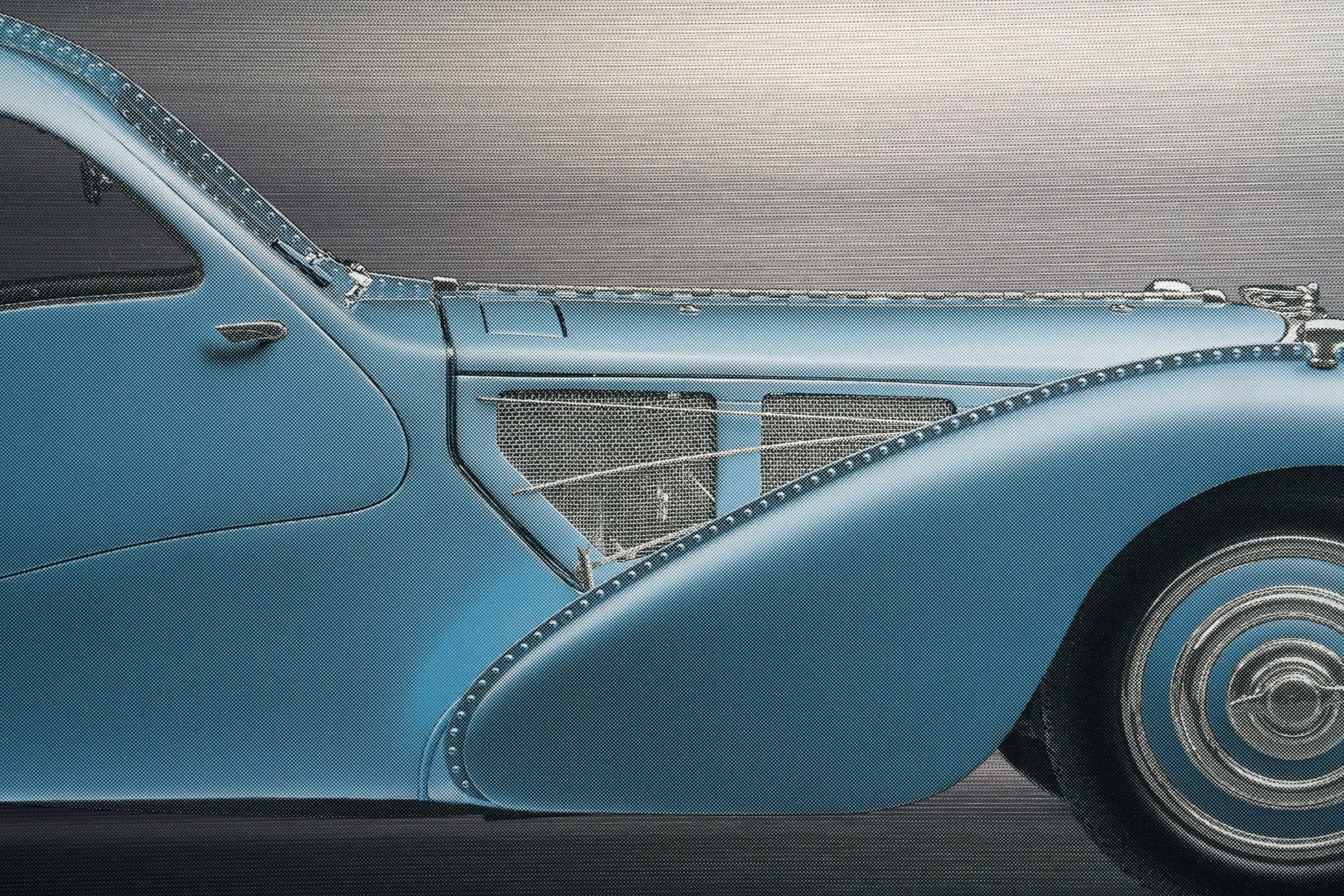 BUGATTI Type 57SC Atlantic - 85cm Half Tone Flat Bed Print - Side View - Image 6