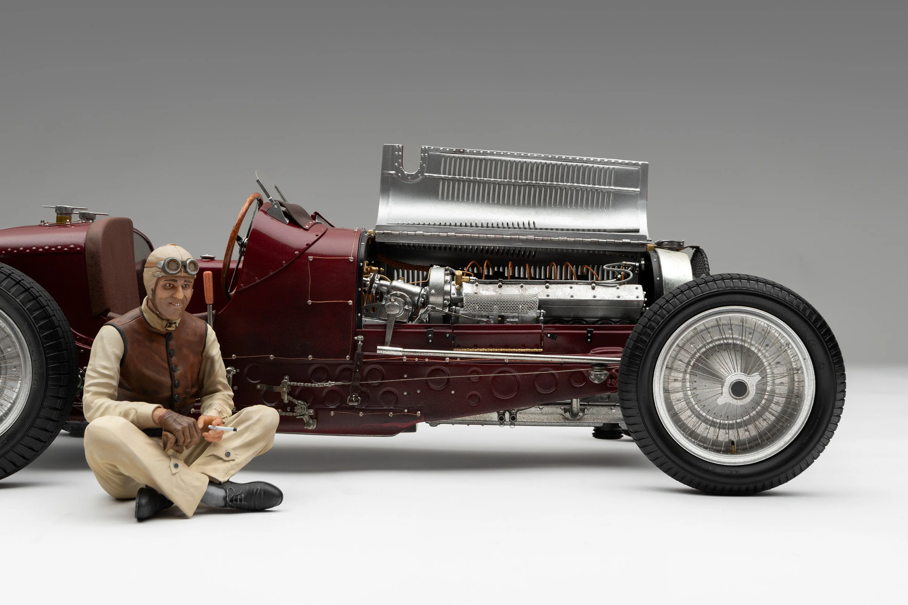 BUGATTI Type 59 - 1934 Monaco Grand Prix - Tazio Nuvolari Figure Edition - Image 7