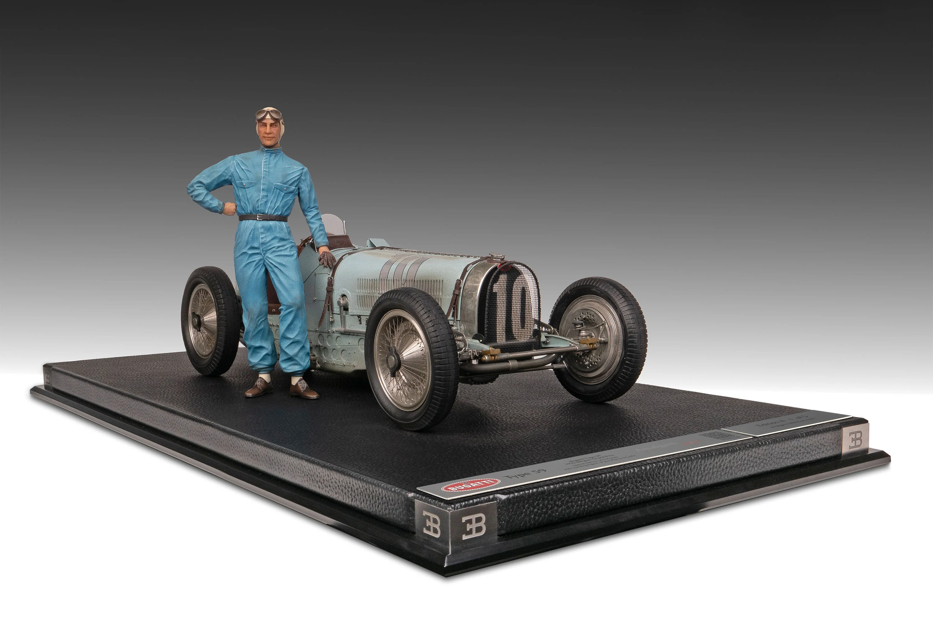 BUGATTI Type 59 - 1935 Belgian Grand Prix - Jean-Pierre Wimille Figure Edition - Image 10