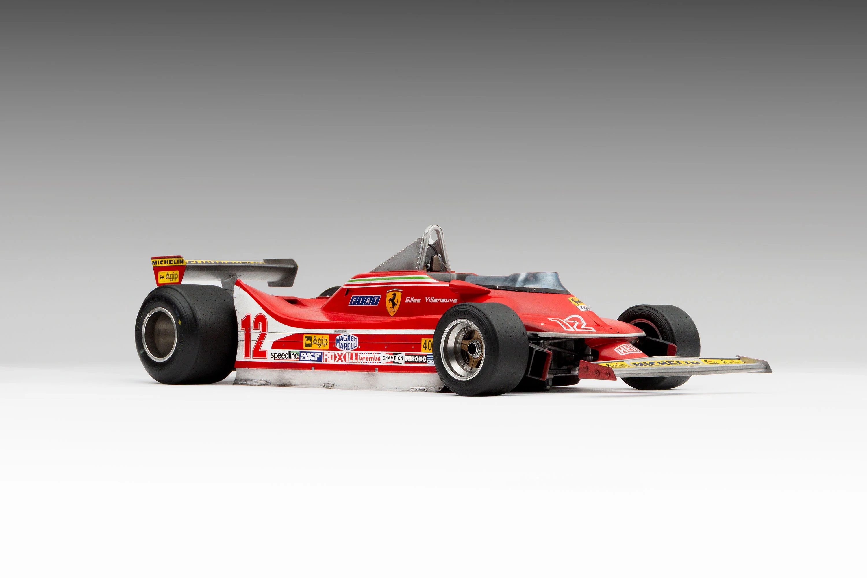 Ferrari 312 T4 - 1979 US East Grand Prix Winner - Villeneuve - Race Weathered with Unique Richard Kelley Prints - Image 13