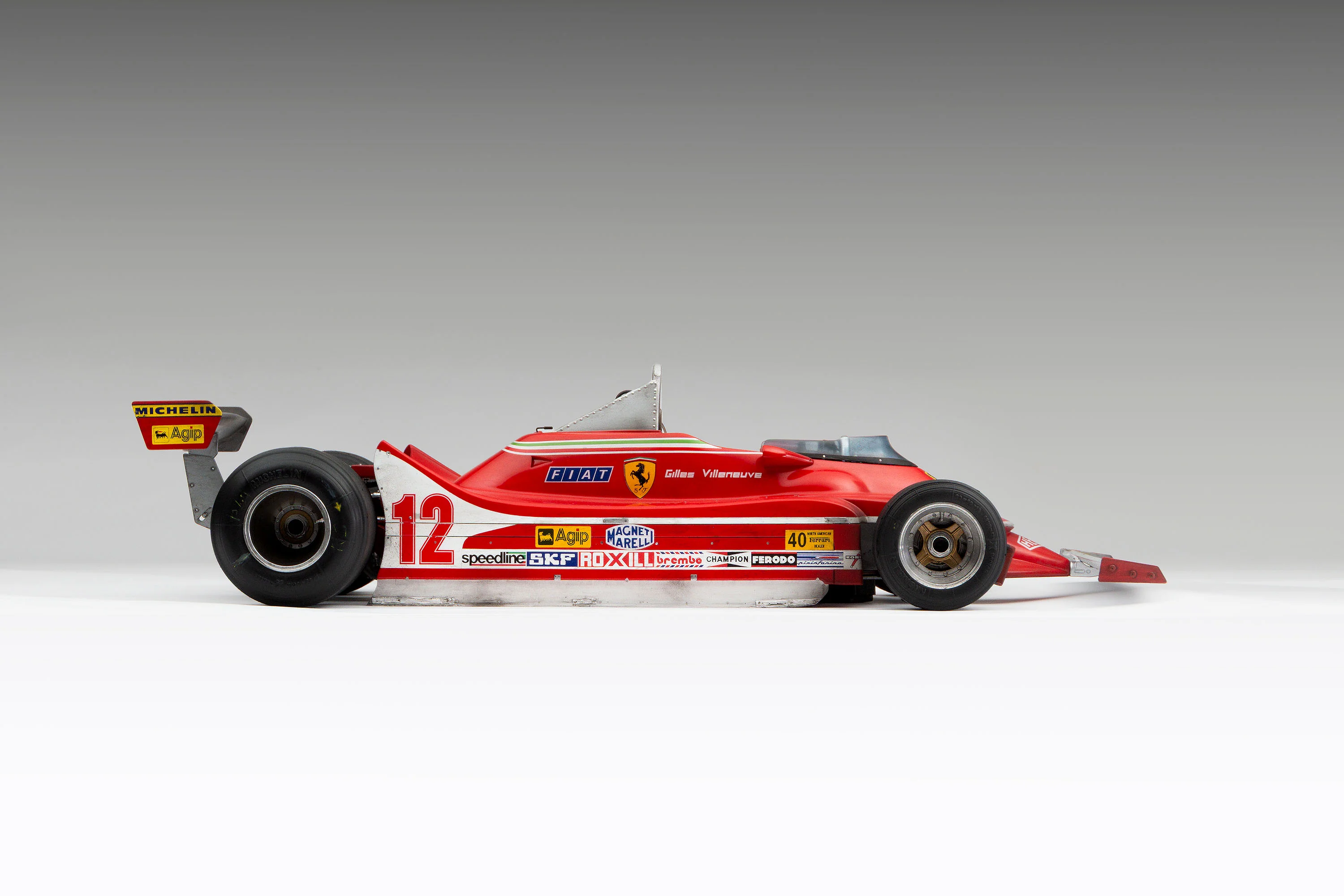 Ferrari 312 T4 - 1979 US East Grand Prix Winner - Villeneuve - Race Weathered with Unique Richard Kelley Prints - Image 14