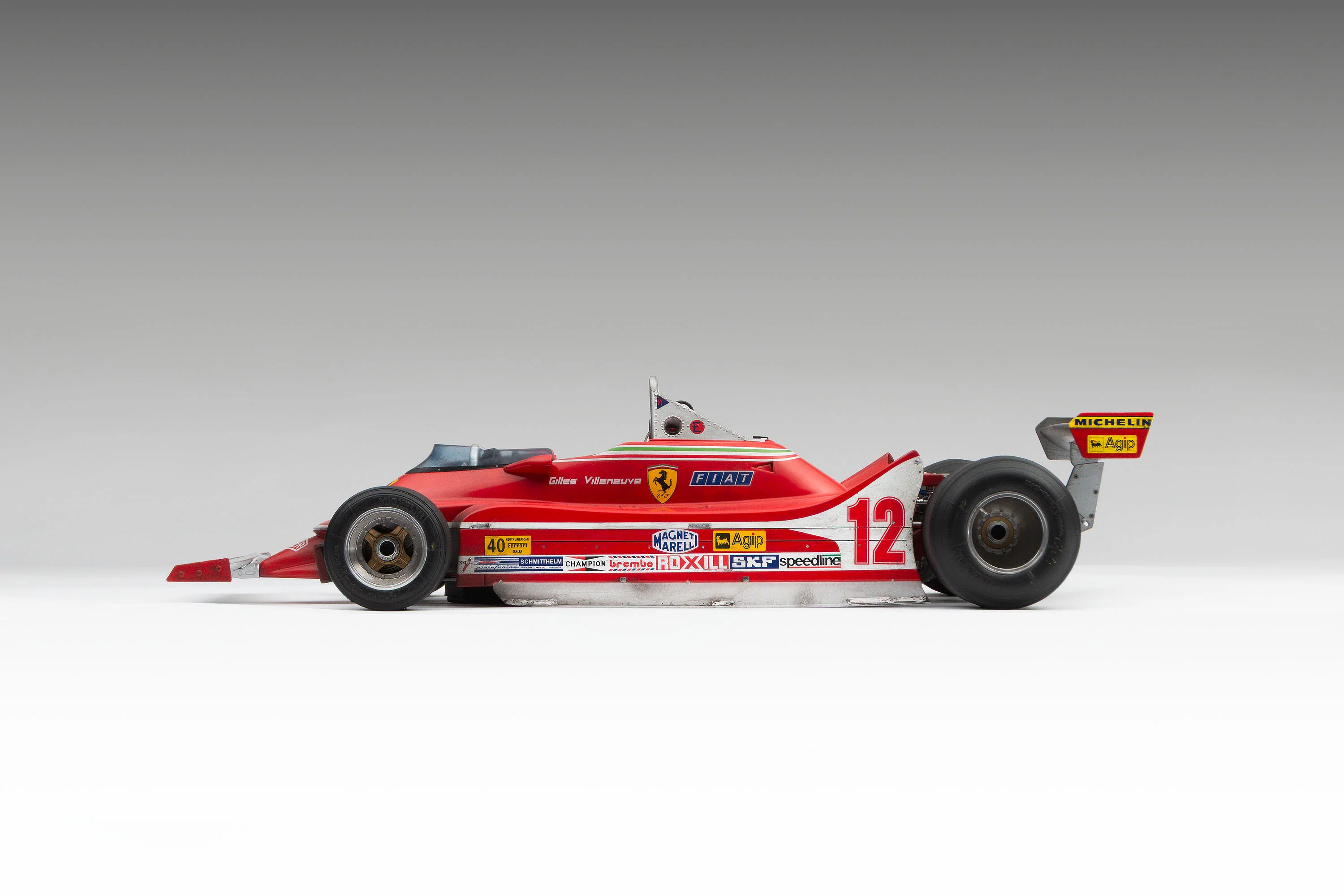 Ferrari 312 T4 - 1979 US East Grand Prix Winner - Villeneuve - Race Weathered with Unique Richard Kelley Prints - Image 17