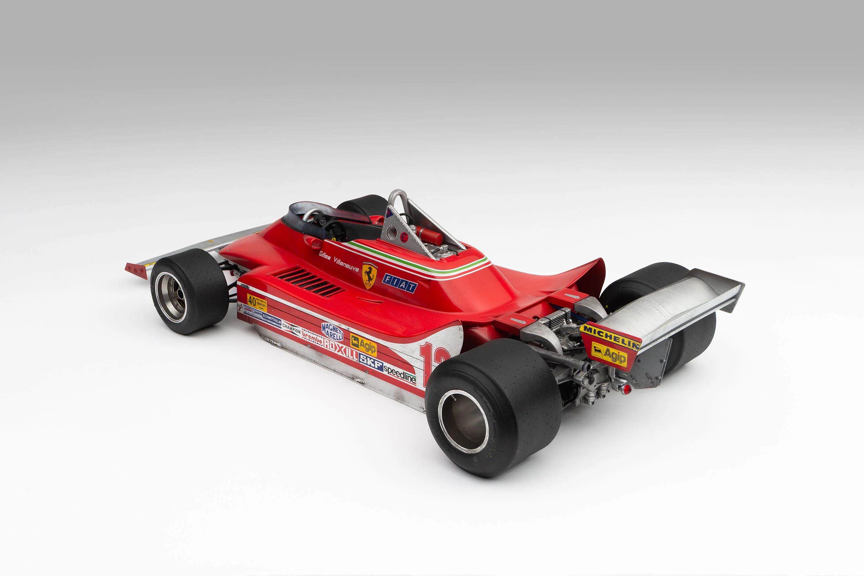 Ferrari 312 T4 - 1979 US East Grand Prix Winner - Villeneuve - Race Weathered with Unique Richard Kelley Prints - Image 23