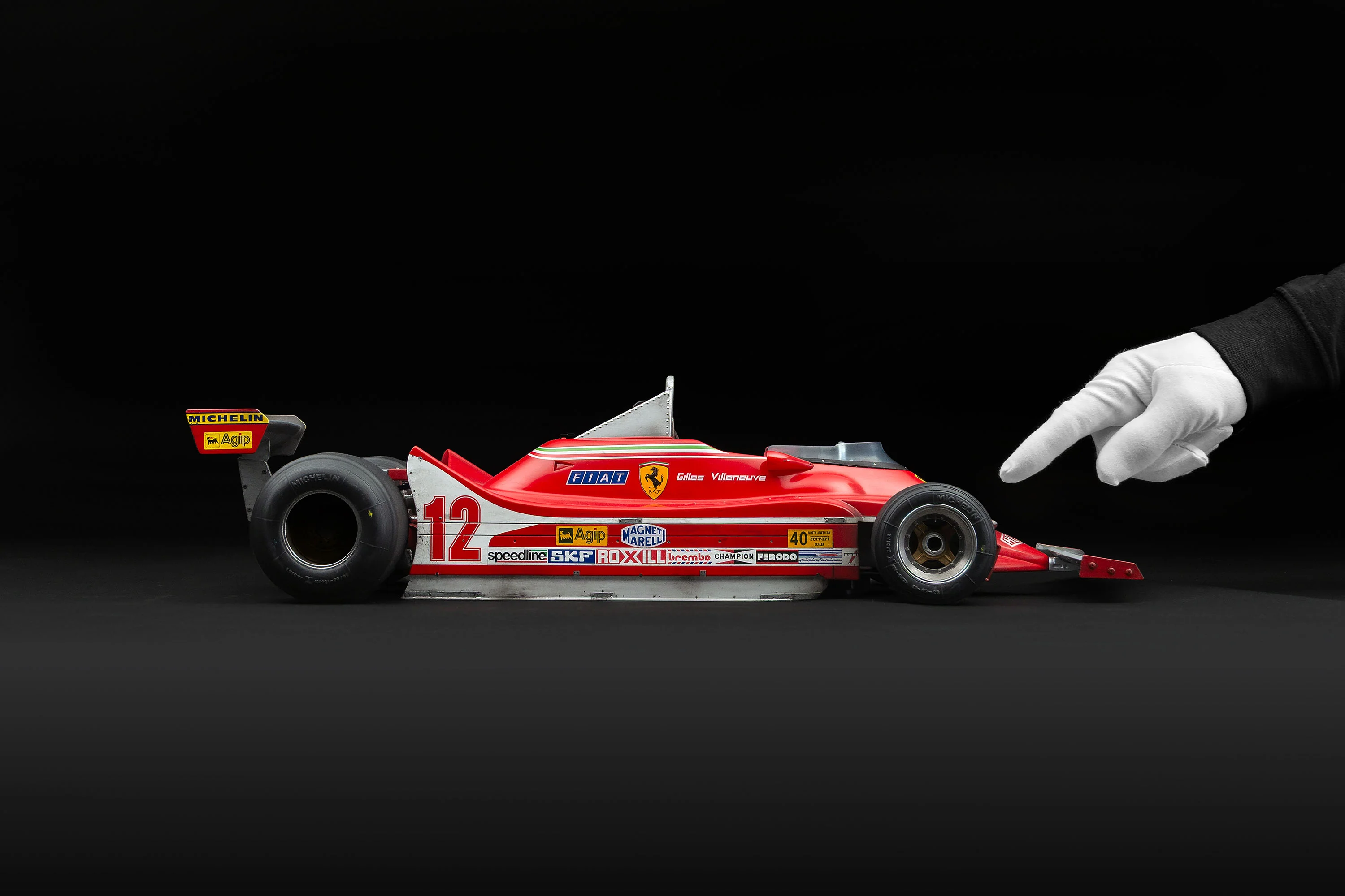 Ferrari 312 T4 - 1979 US East Grand Prix Winner - Villeneuve - Race Weathered with Unique Richard Kelley Prints - Image 4
