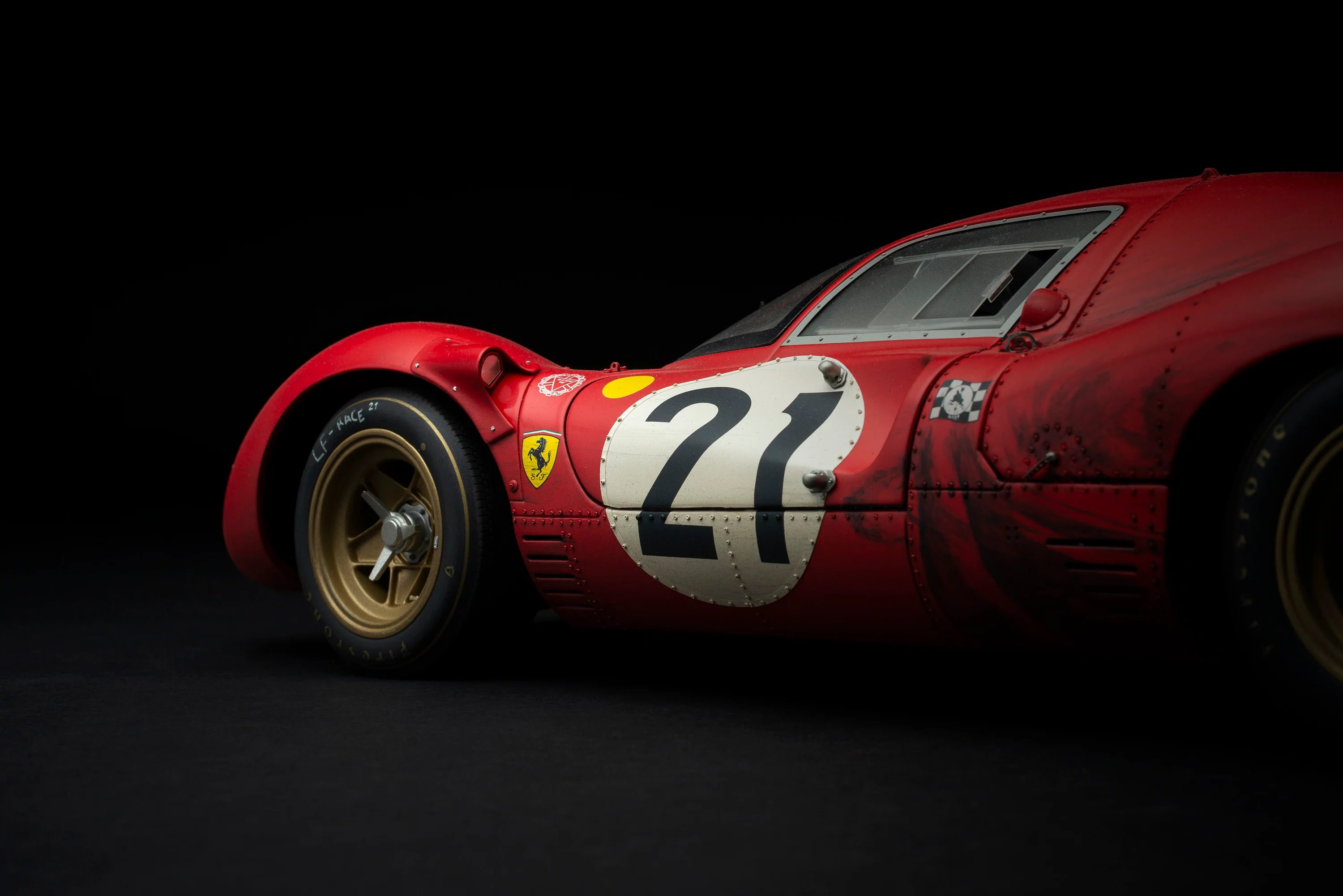 Ferrari 330 P4 - 1967 Le Mans - 2nd Place - Class Winner - Race Weathered - Image 5