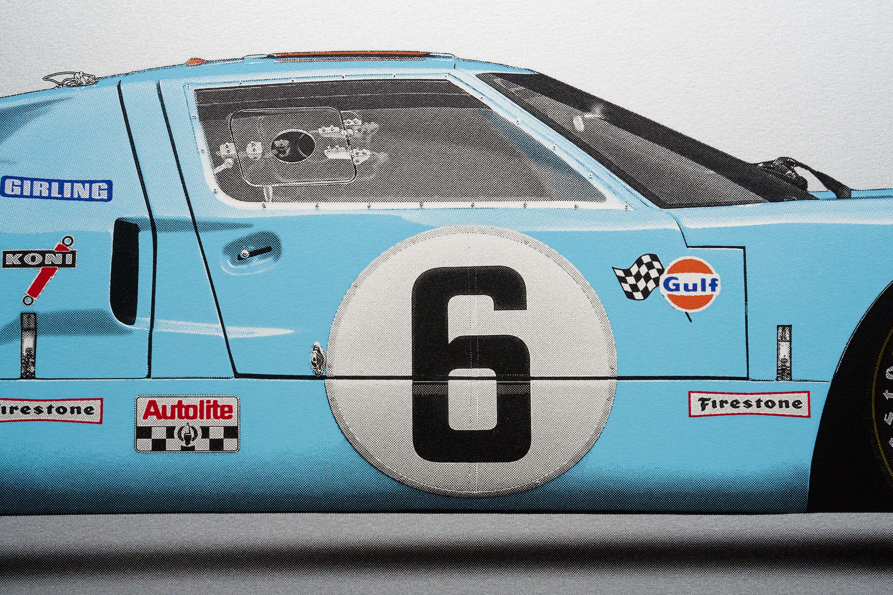 Ford GT40 - Alan Thornton - Art Screen Print - Image 5