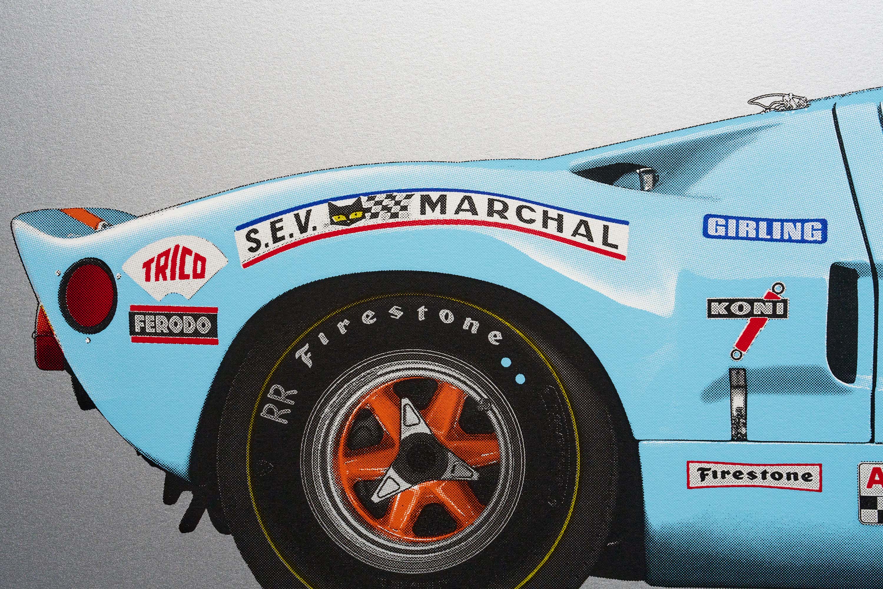 Ford GT40 - Alan Thornton - Art Screen Print - Image 7