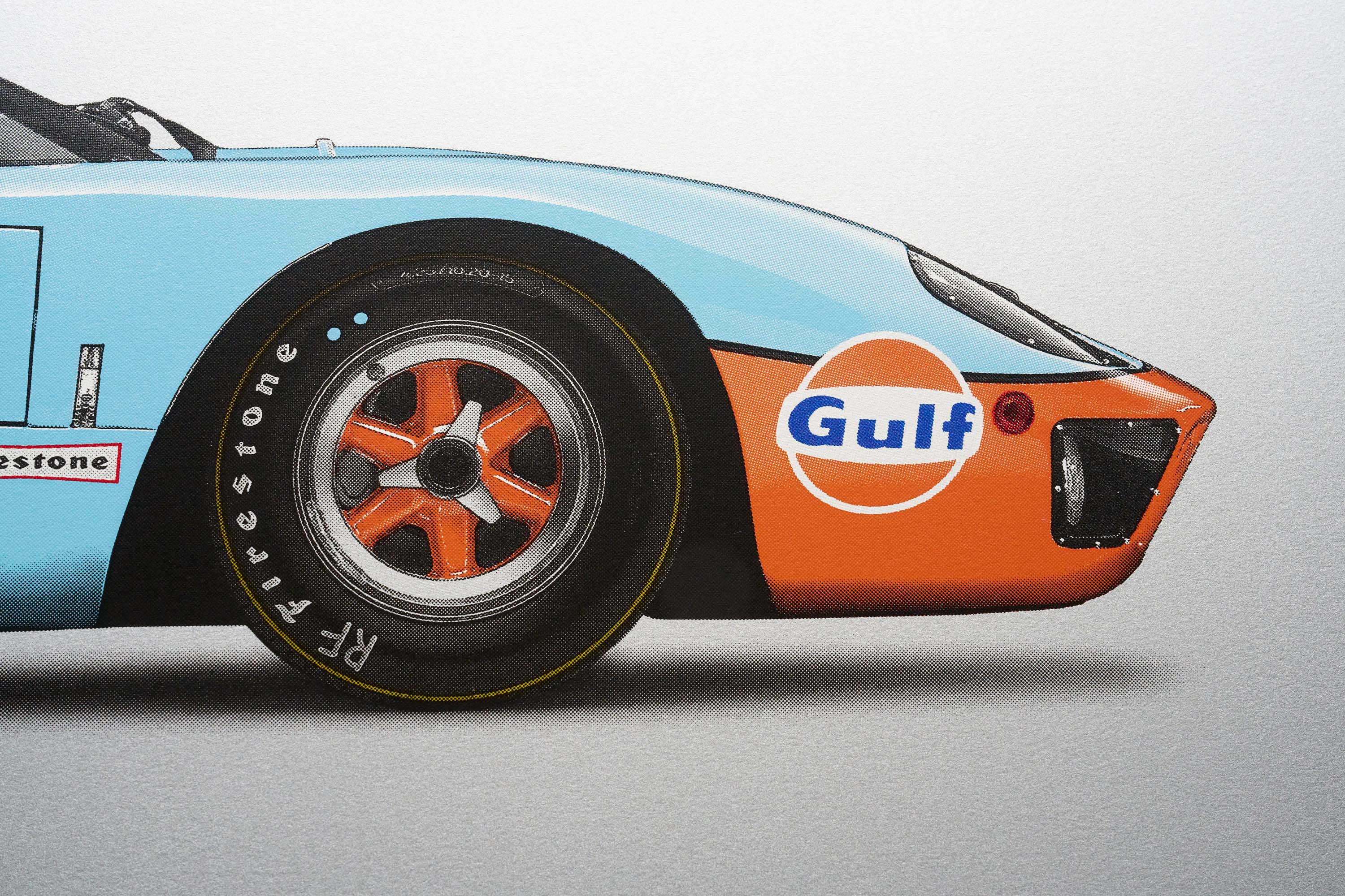 Ford GT40 - Alan Thornton - Art Screen Print - Image 8