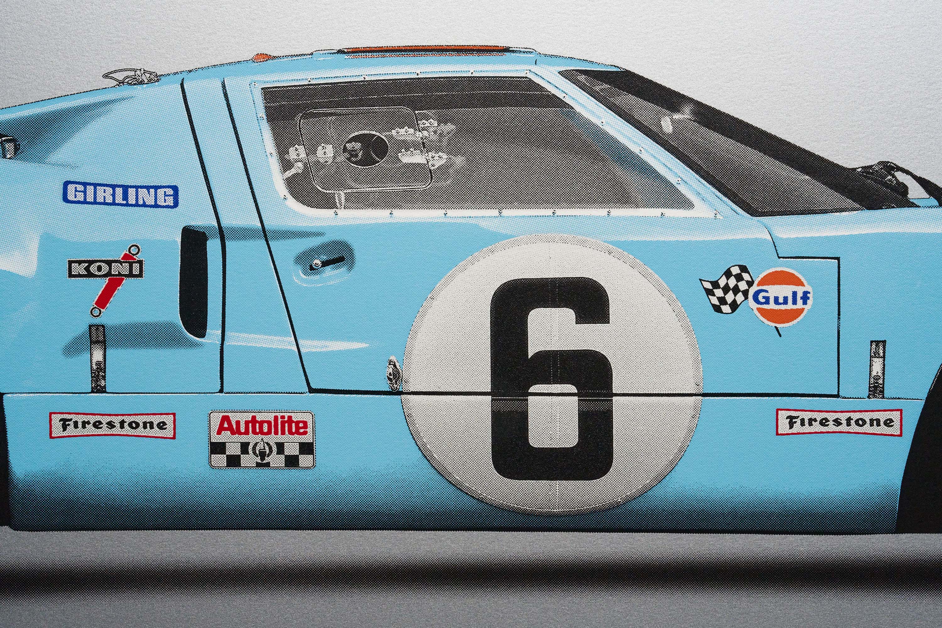 Ford GT40 - Alan Thornton - Art Screen Print - Image 9