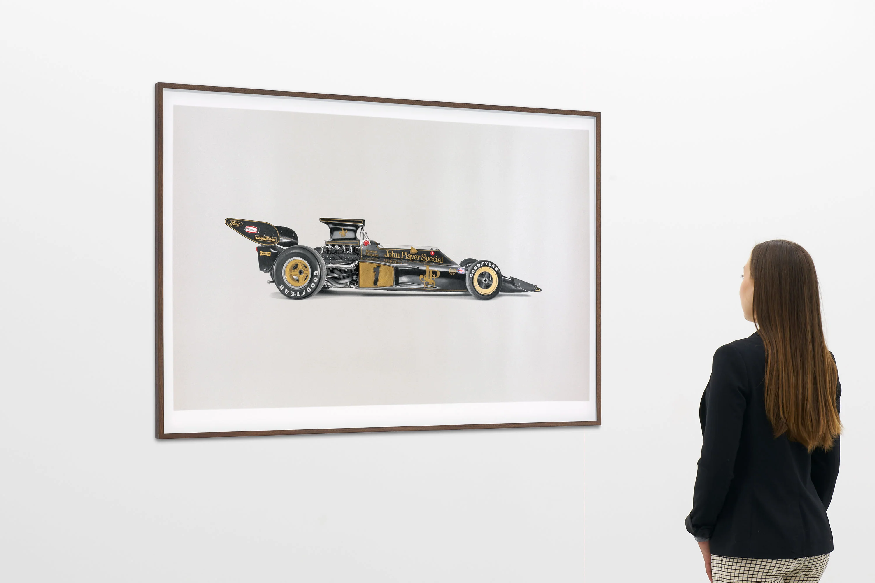 Lotus 72D - Art Screen Print - Emerson Fittipaldi Signed - Gold Leaf Edition of 50 - Image 3