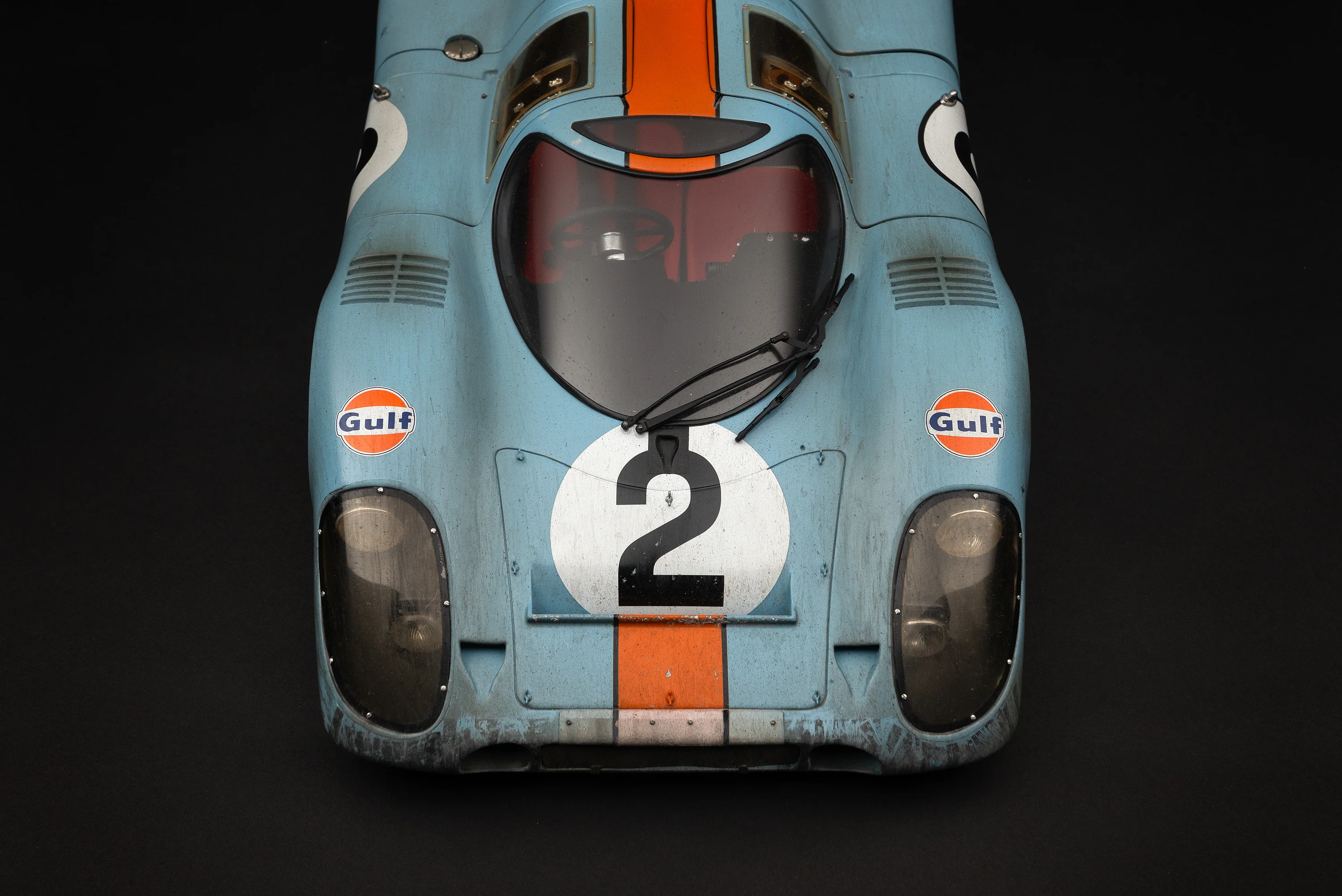 Porsche 917K - 1971 Daytona Winner - Gulf Livery - Race Weathered - Image 13