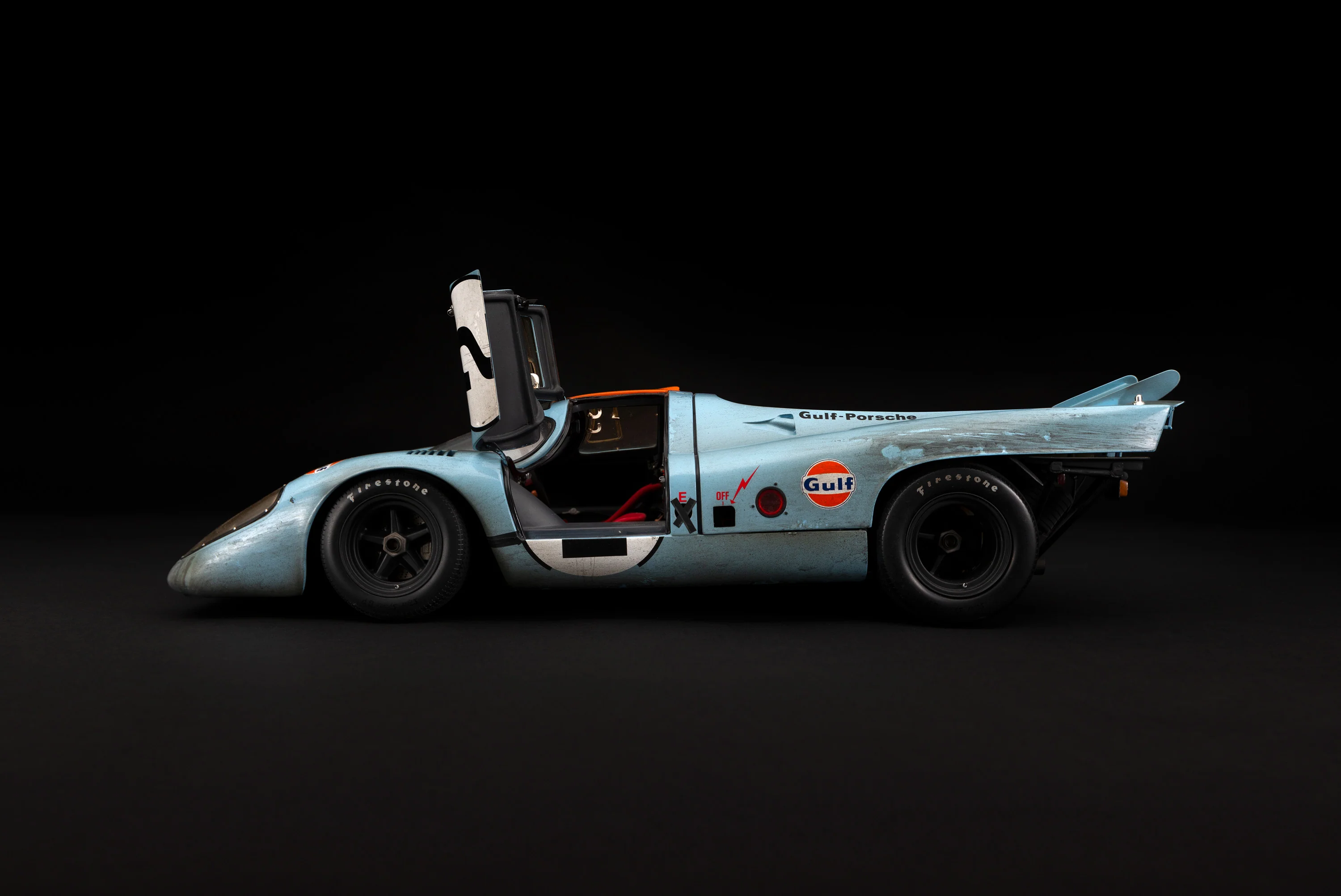 Porsche 917K - 1971 Daytona Winner - Gulf Livery - Race Weathered - Image 18