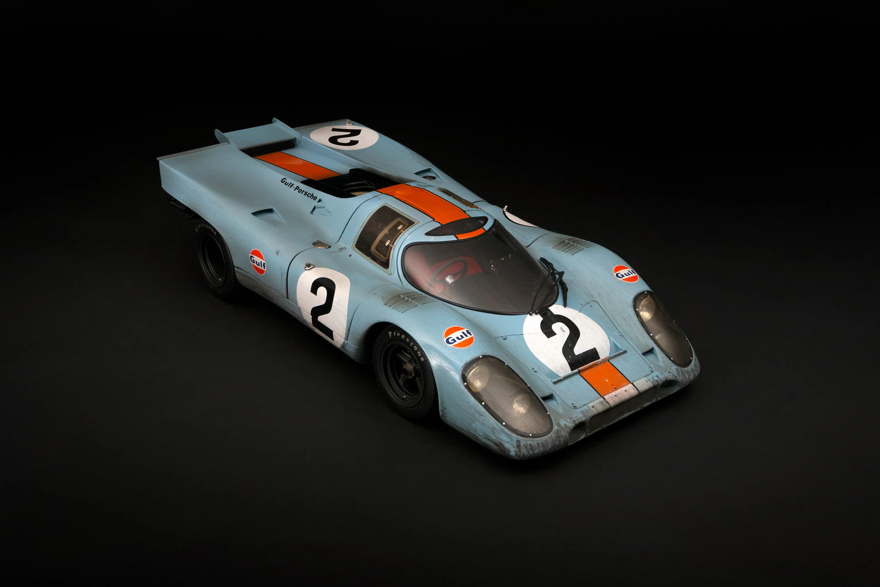 Porsche 917K - 1971 Daytona Winner - Gulf Livery - Race Weathered - Image 19