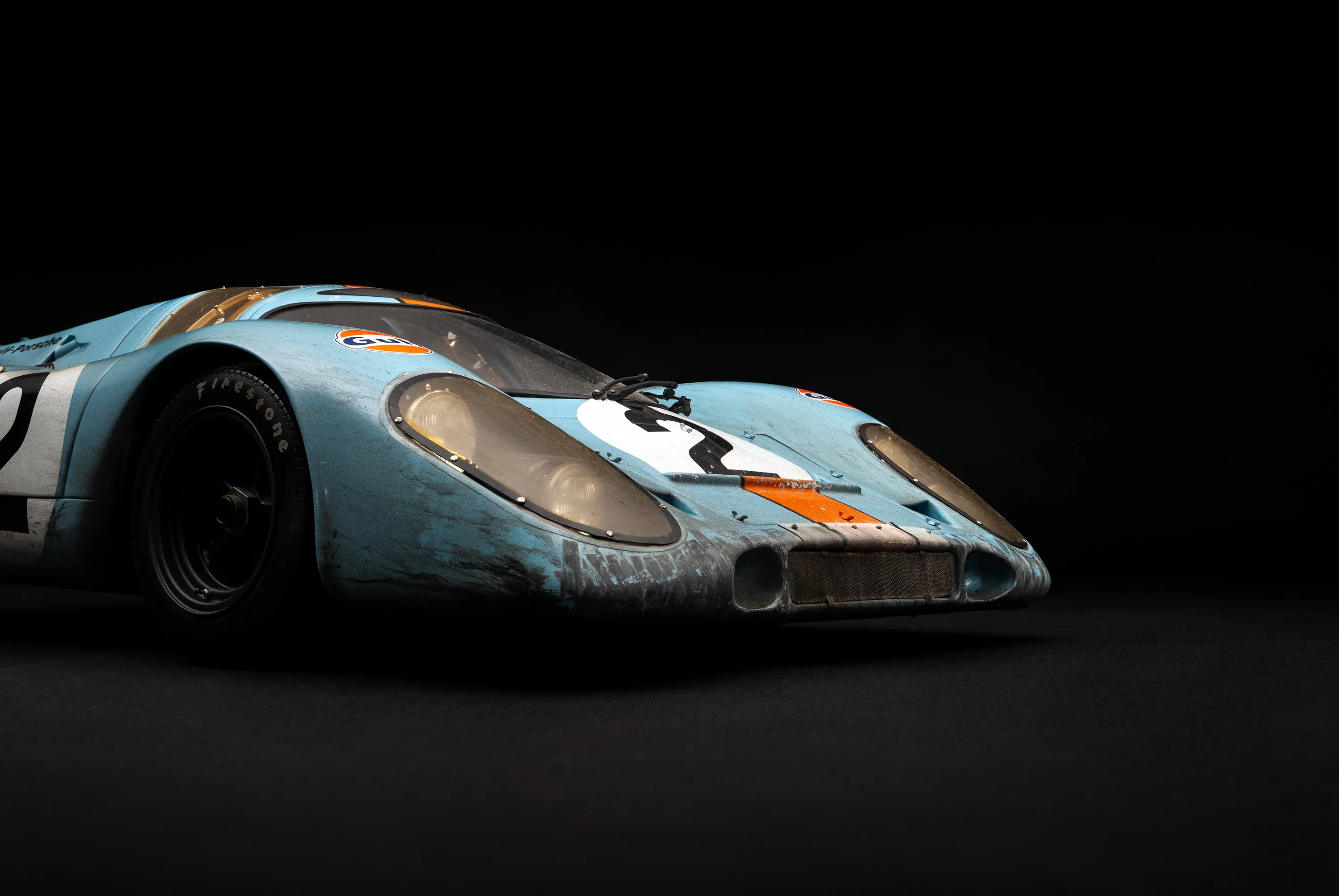 Porsche 917K - 1971 Daytona Winner - Gulf Livery - Race Weathered - Image 21