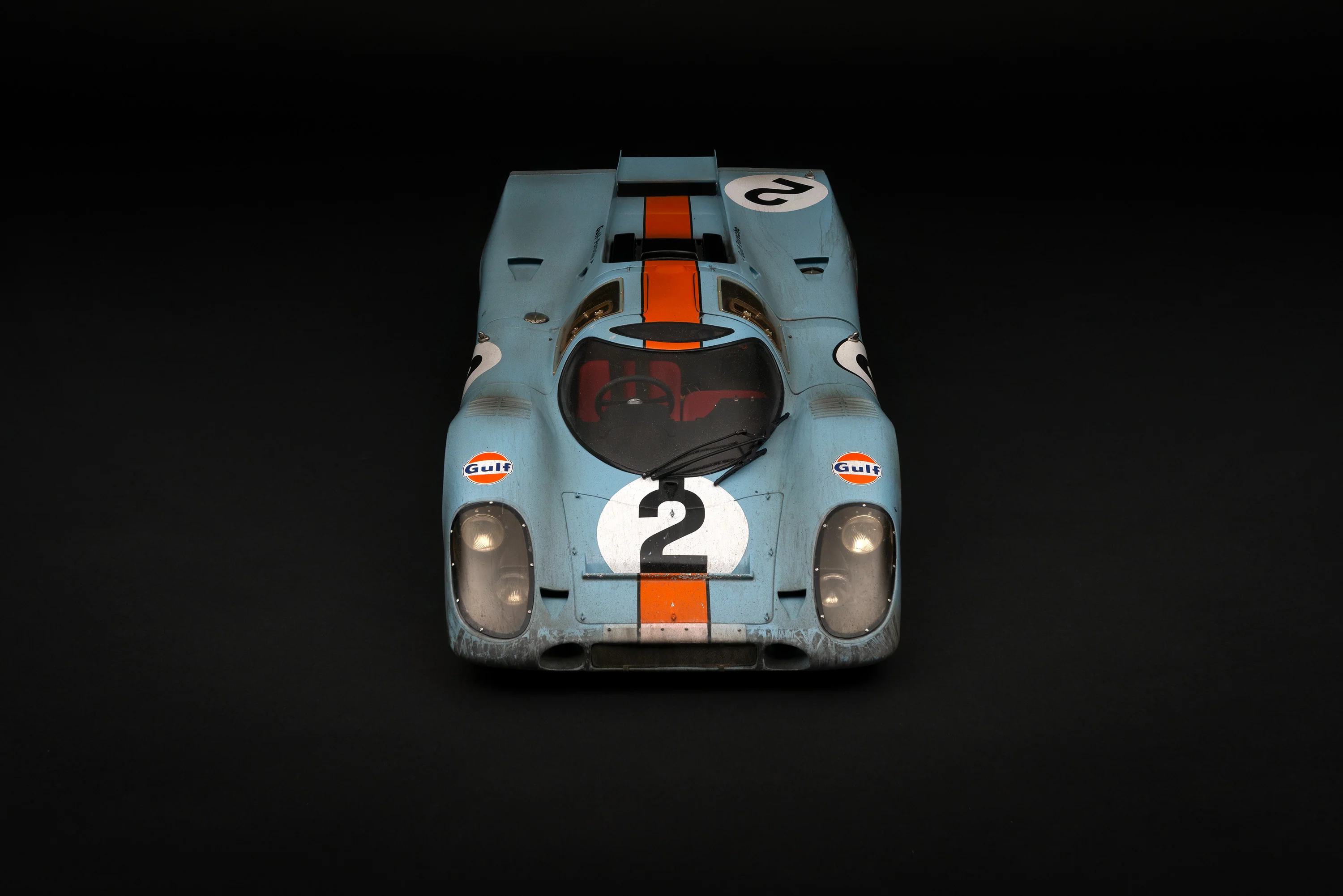 Porsche 917K - 1971 Daytona Winner - Gulf Livery - Race Weathered - Image 23