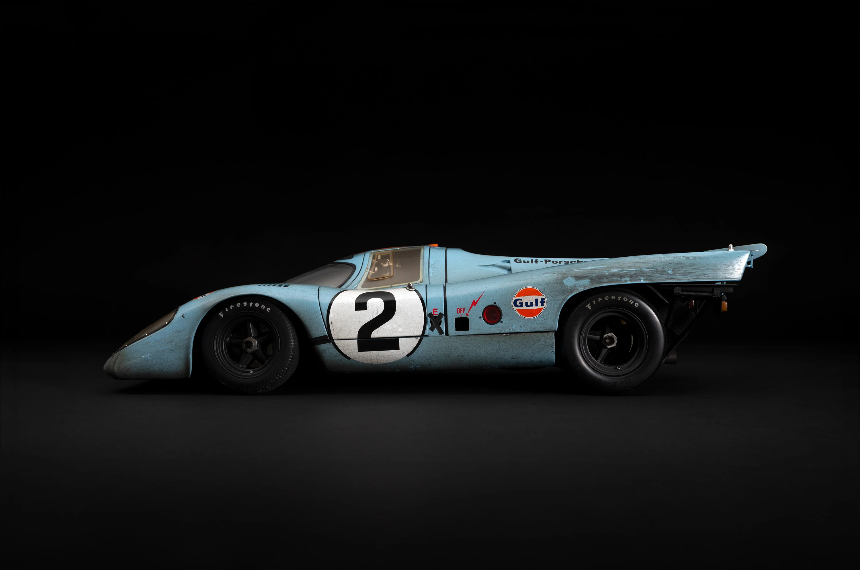 Porsche 917K - 1971 Daytona Winner - Gulf Livery - Race Weathered - Image 5