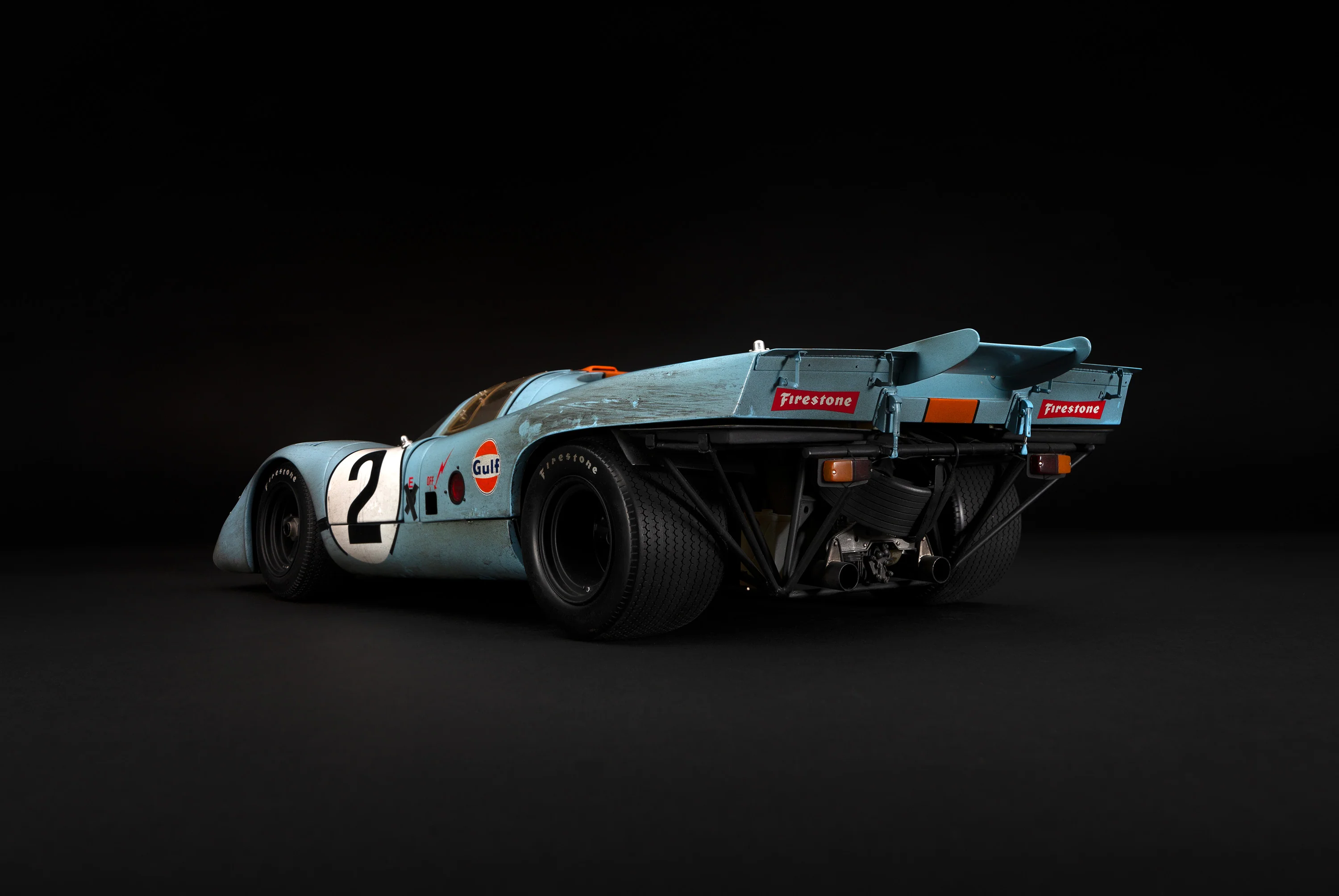 Porsche 917K - 1971 Daytona Winner - Gulf Livery - Race Weathered - Image 6
