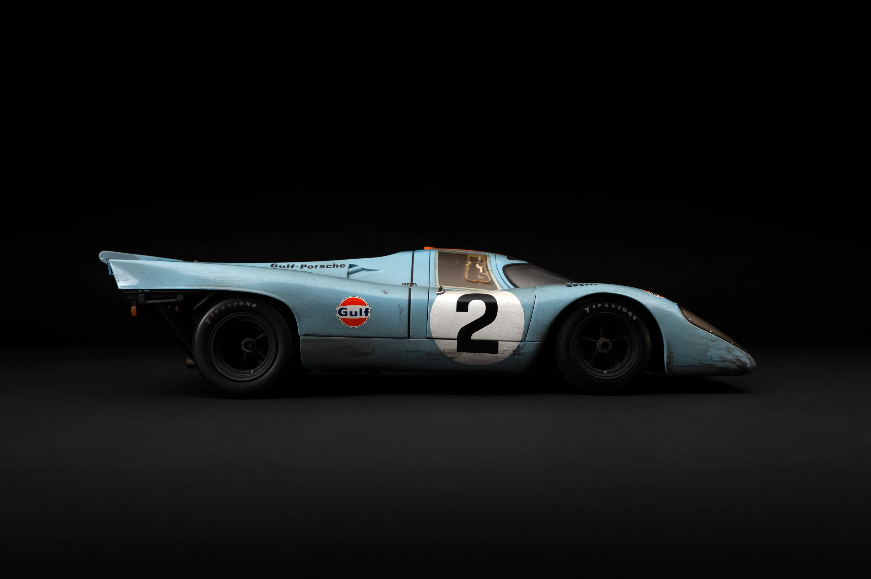Porsche 917K - 1971 Daytona Winner - Gulf Livery - Race Weathered - Image 8