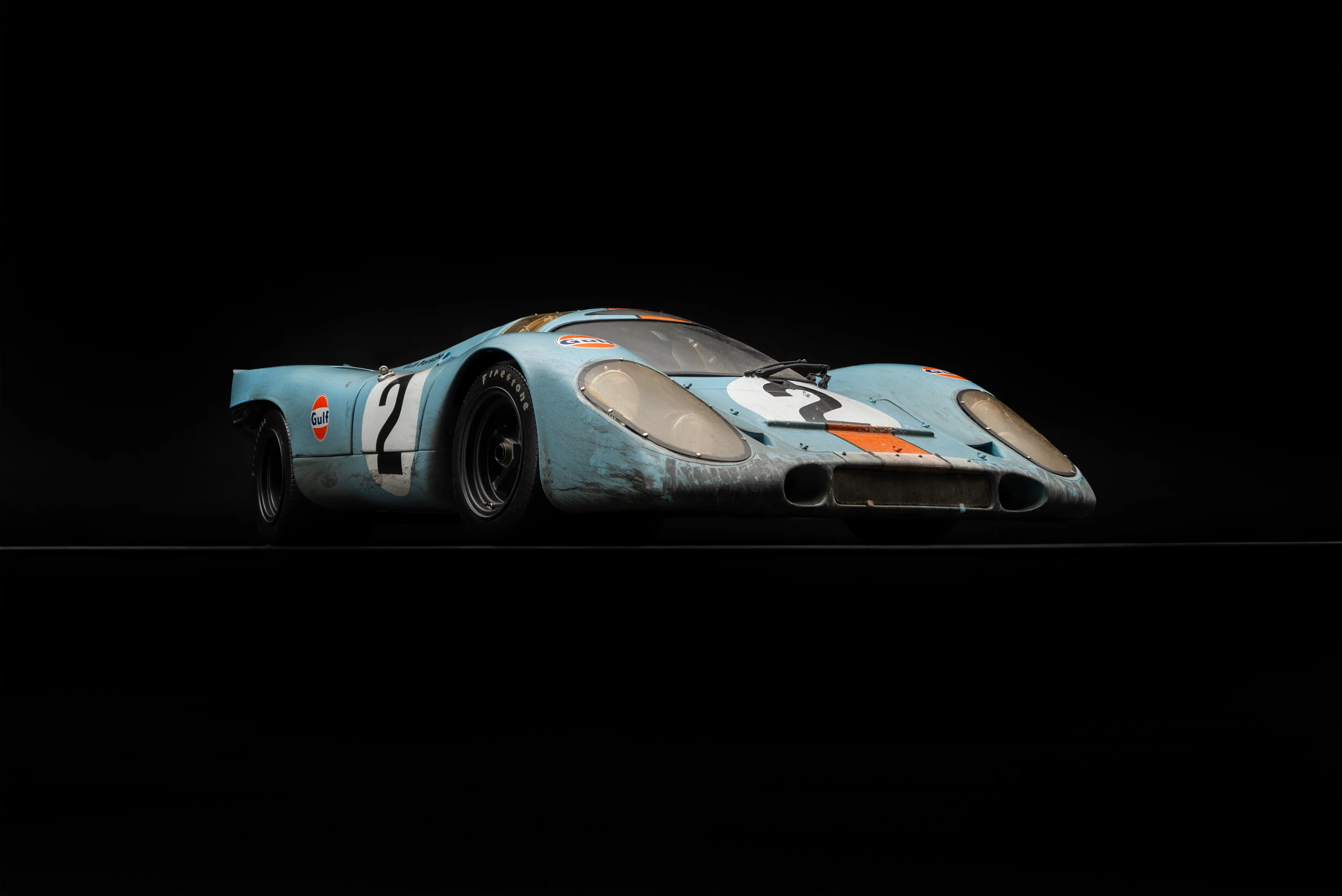 Porsche 917K - 1971 Daytona Winner - Gulf Livery - Race Weathered - Image 9