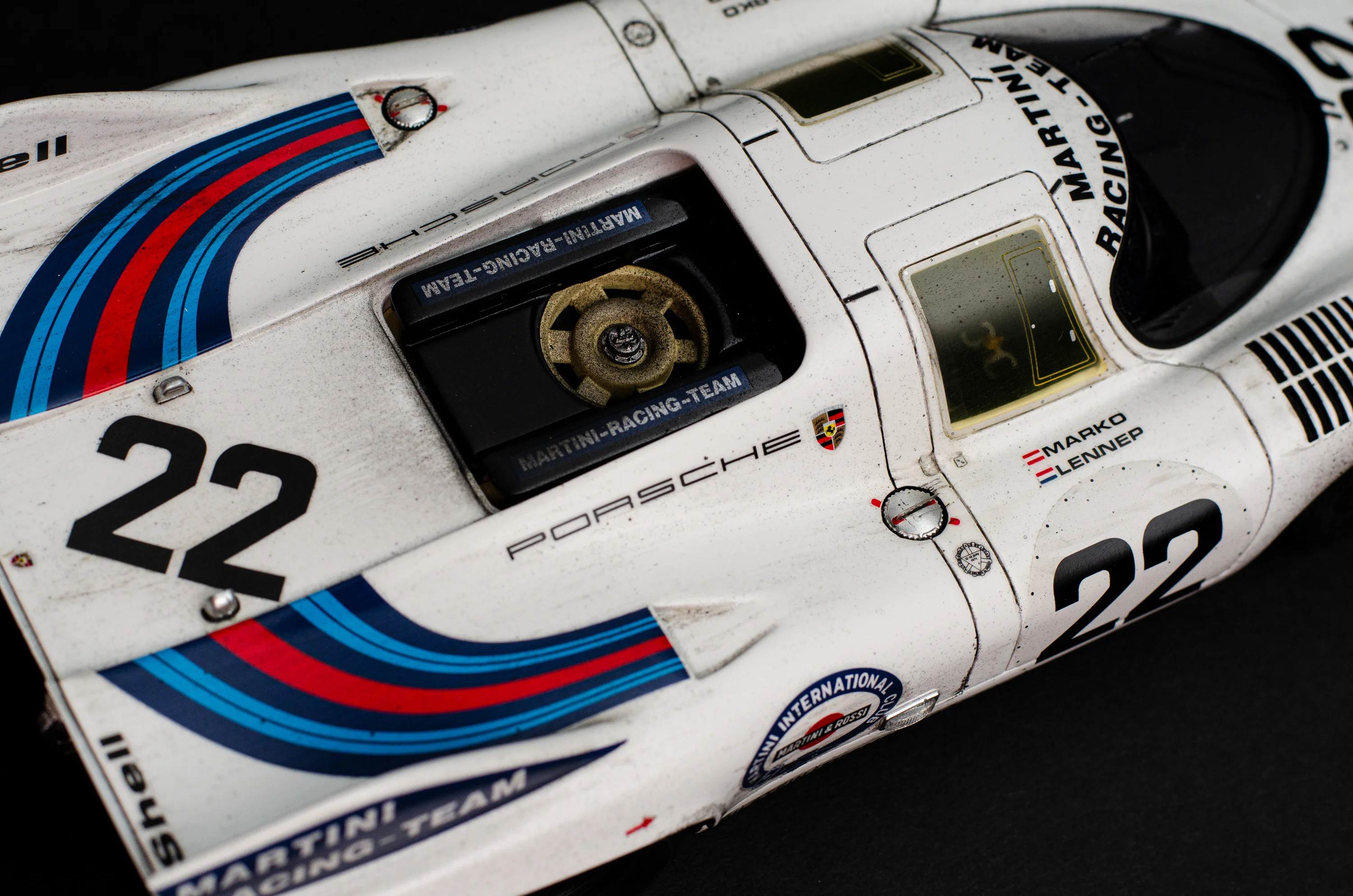 Porsche 917 KH - 1971 Le Mans Winner - Martini Livery - Race Weathered - Image 12