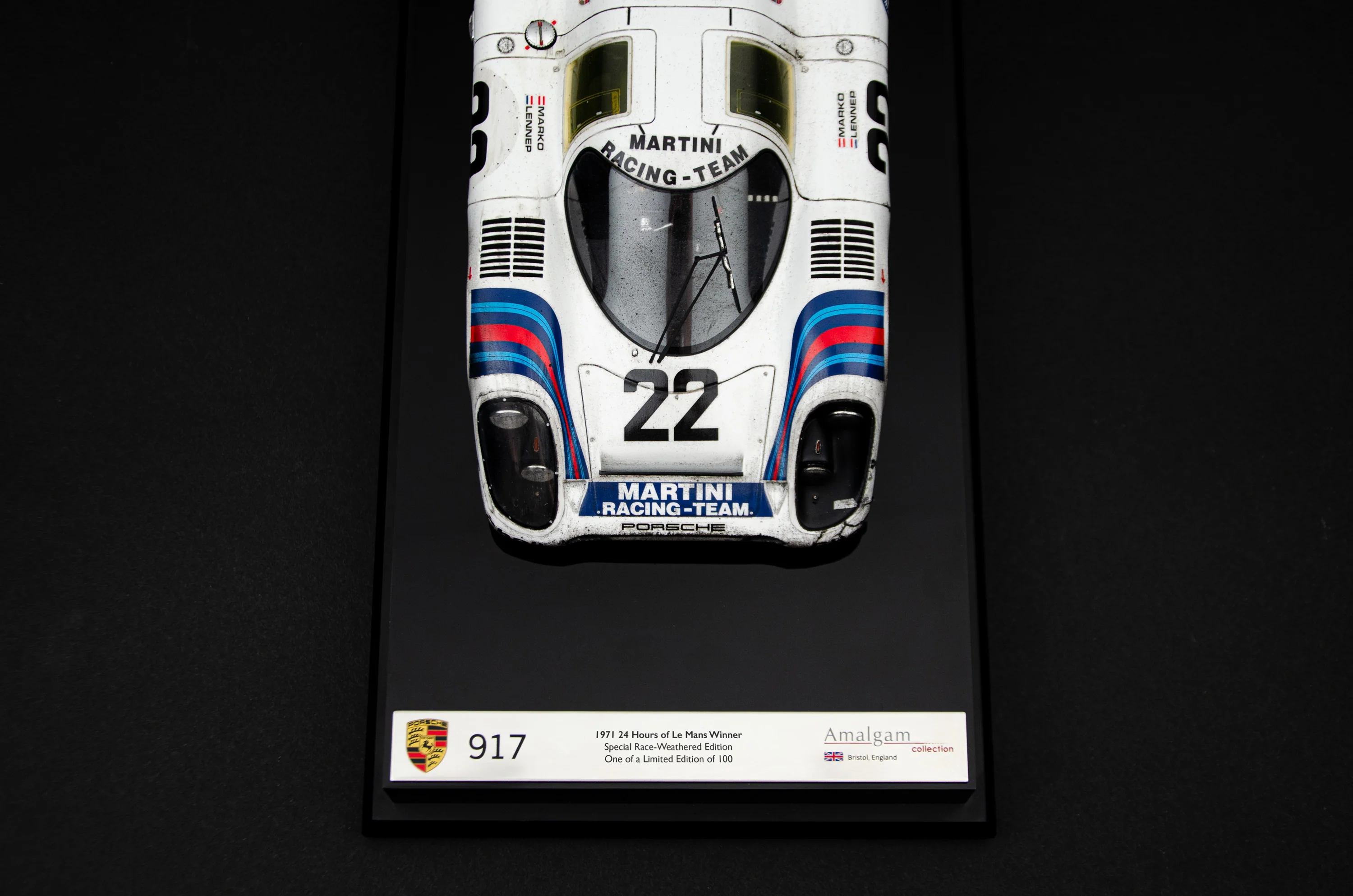 Porsche 917 KH - 1971 Le Mans Winner - Martini Livery - Race Weathered - Image 23