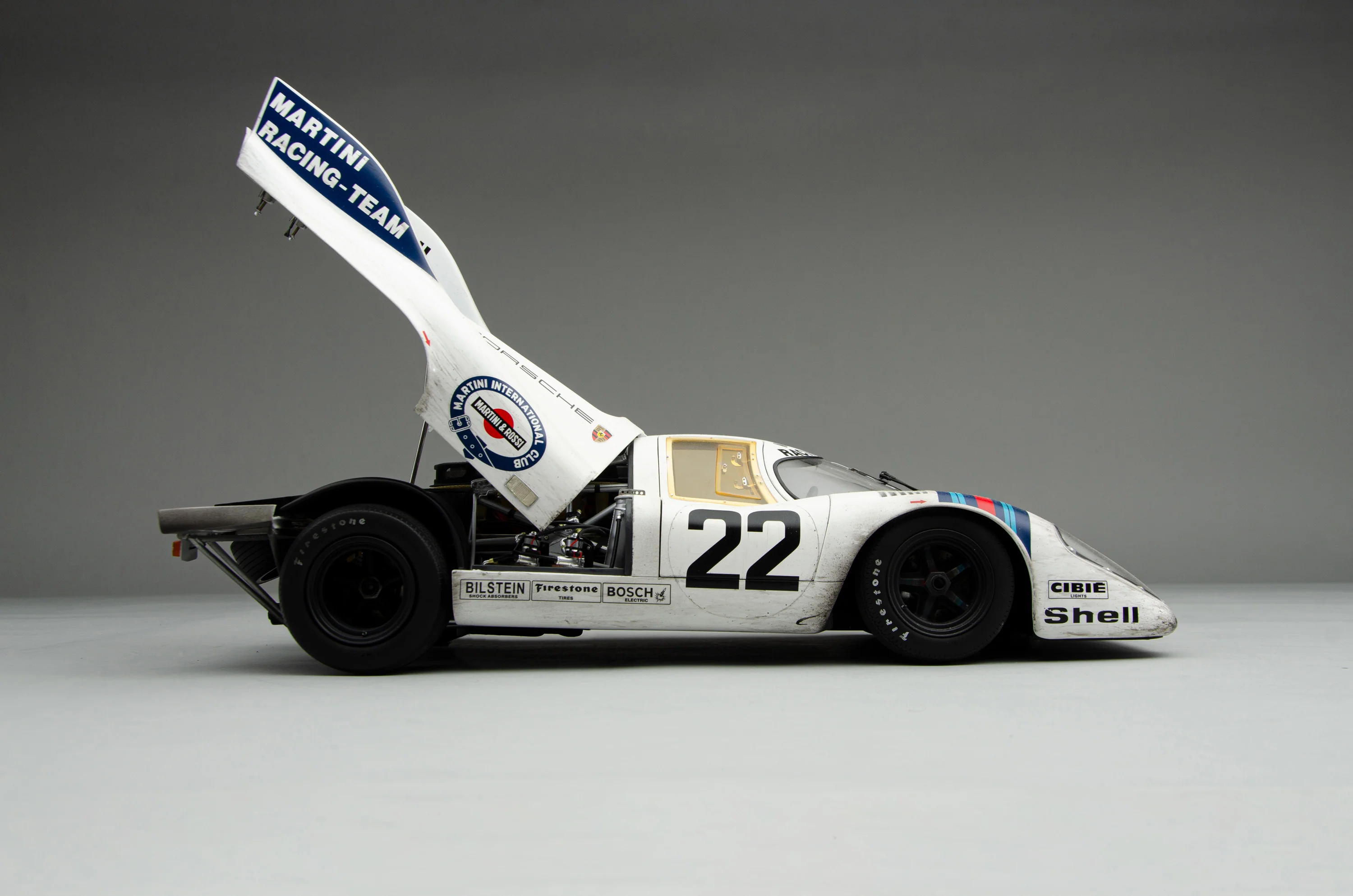 Porsche 917 KH - 1971 Le Mans Winner - Martini Livery - Race Weathered - Image 14