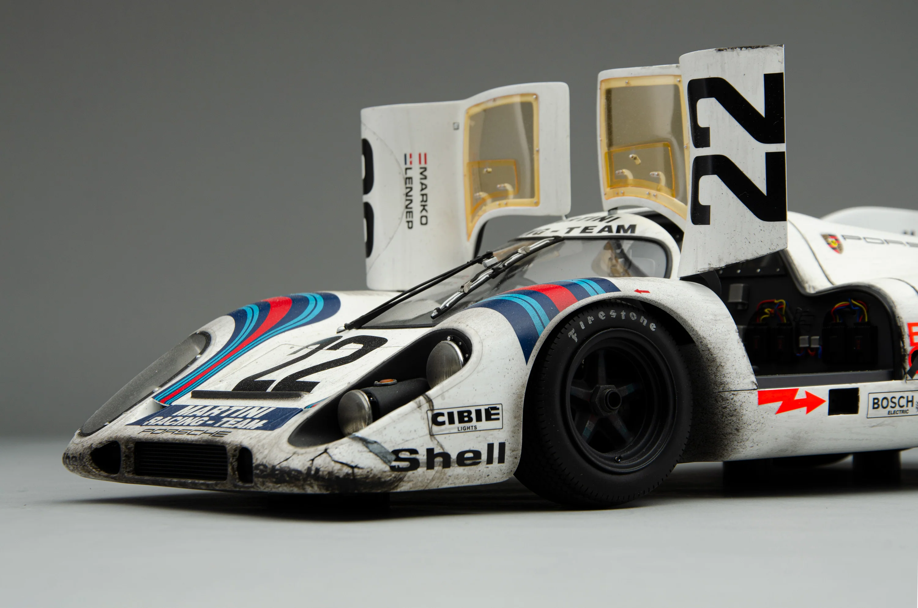 Porsche 917 KH - 1971 Le Mans Winner - Martini Livery - Race Weathered - Image 7