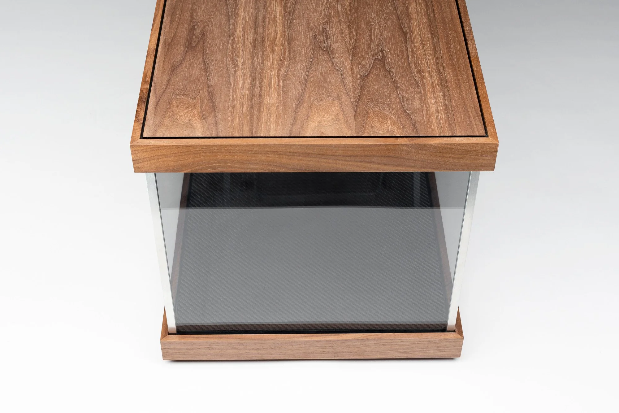 Solid Walnut Illuminated Display Case - Image 6